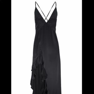 Nightcap Silk Black Dress